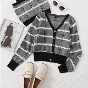 SHEIN Cardigan Set